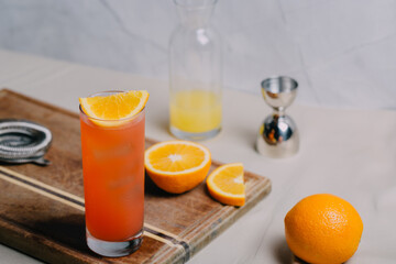 Garibaldi cocktail booze orange and bitter