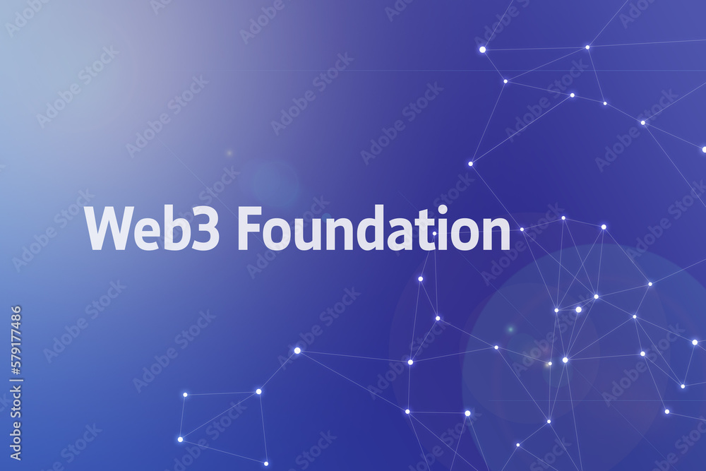 Aufkleber title image of the word web3 foundation. it is a web3 related term.