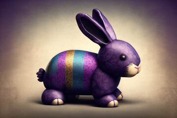Easter bunny illustration created using generative AI.