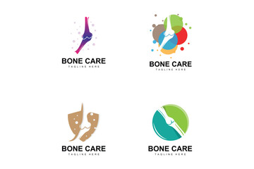 Bone Care Logo, Body Health Vector, Design For Bone Health, Pharmacy, Hospital, Health Product Brand