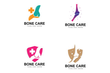 Bone Care Logo, Body Health Vector, Design For Bone Health, Pharmacy, Hospital, Health Product Brand