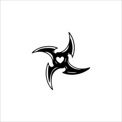 vector illustration of shuriken concept
