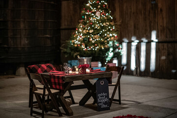 Christmas, Christmas tree, cozy, picnic