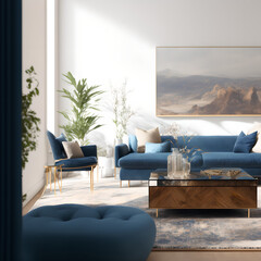 Generative AI, modern living room