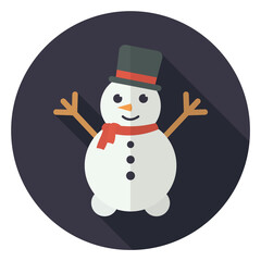 christmas snowman png icon dark background
