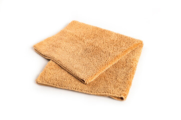 Micro fiber towel  isolated on white background.