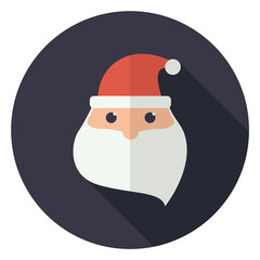 santa claus png icon dark background