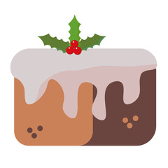 christmas cake png icon dark background