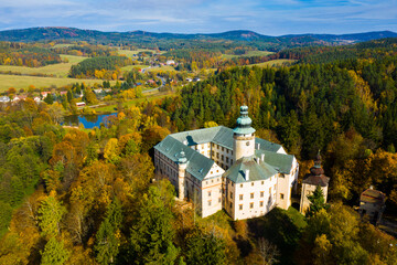 View of medieval Lemberk Castle. Czech Republic. High quality photo