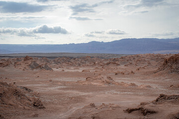 Fototapeta na wymiar Vallecito Y Valle de la Luna - San Pedro de Atacama