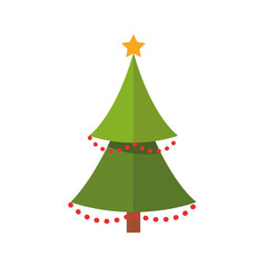 Naklejka na ściany i meble christmas tree icon png image with transparent background