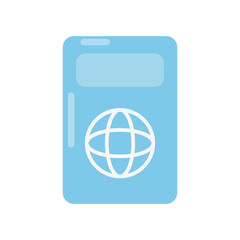 Summer season passport png icon with transparent background