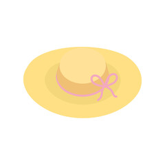 Summer season hat png icon with transparent background