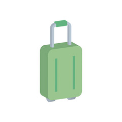 Summer season travel suitcase png icon with transparent background