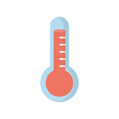 Summer season thermometer png icon with transparent background