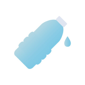 Summer season water bottle png icon with transparent background