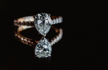 elegant ring shot close up