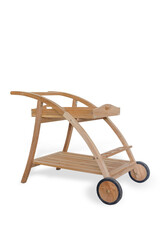 Trolley from teak wood for restaurants and cafes