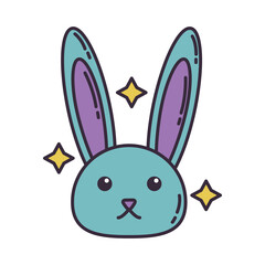 Magic rabbit png icon with transparent background