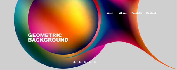 Trendy simple circle gradient abstract background. Vector Illustration For Wallpaper, Banner, Background, Card, Book Illustration, landing page