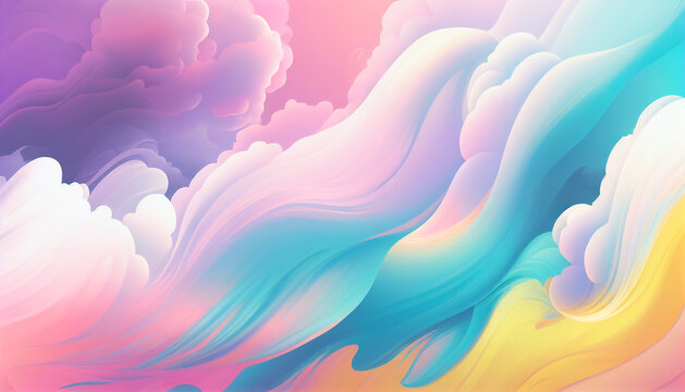 Pastel mix color background. Generative AI