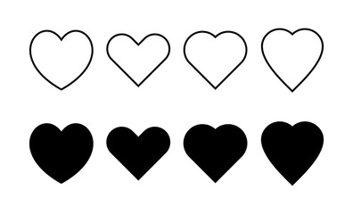 Love icon vector for web and mobile app. Heart sign and symbol. Like icon vector.