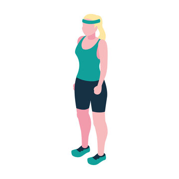 PNG image 3d person in the gym with transparent background