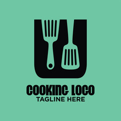 Letter W Spatula Logo Design Template Inspiration, Vector Illustration.