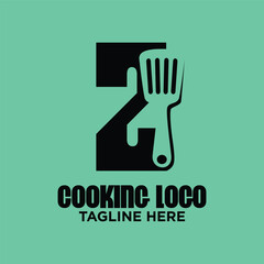 Letter Z Spatula Logo Design Template Inspiration, Vector Illustration.