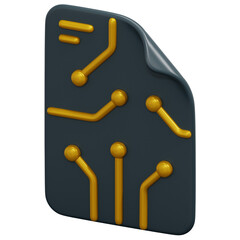 smart contracts 3d render icon illustration