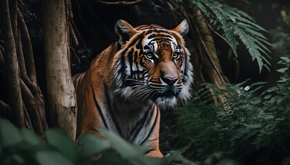 Fototapeta na wymiar Tiger in the wild 