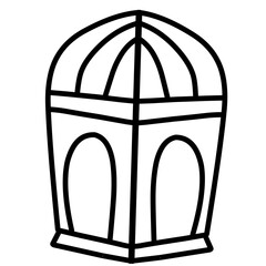 Fasting Month Icon Doodle