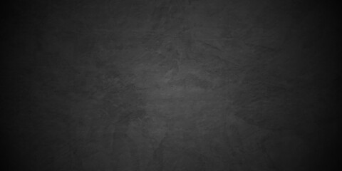 	
Black texture chalk board and black board background. stone concrete texture grunge backdrop background anthracite panorama. Panorama dark grey black slate background or texture.