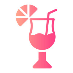 cocktail gradient icon