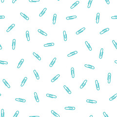 Small Paperclip Seamless Vector Repeat Pattern