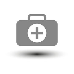 medical briefcase icon. Health care. Vector illustration.