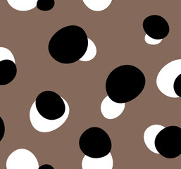 Seamless polka dot pattern, geometric print. 