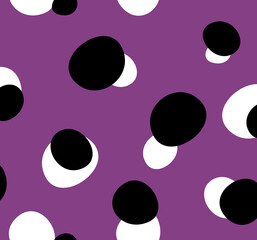 Seamless polka dot pattern, geometric print. 