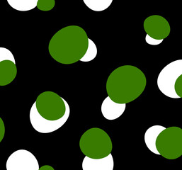 Seamless polka dot pattern, geometric print. 