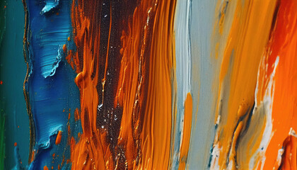 Abstract Oil Painting Texture - ai generative
