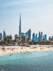 Foto auf Acrylglas La Mer Beach and beachfront shops La Mer Central in Dubai, United Arab Emirates © pierrick