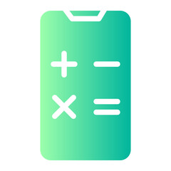 Fototapeta premium calculator gradient icon