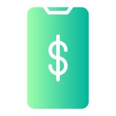 mobile payment gradient icon