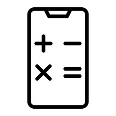 Fototapeta premium calculator line icon