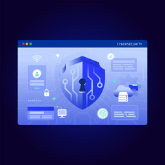 Cybersecurity Concept Illustration