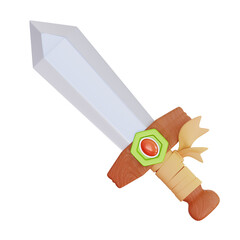 warrior sword 3D Icon
