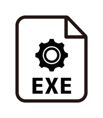 File formats vector icon illustration | .exe