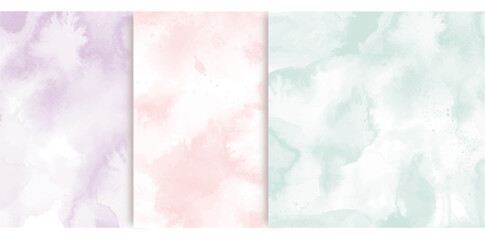 abstract soft watercolor background collection