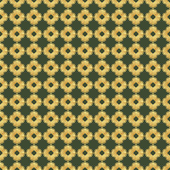 geometric flower abstract islamic tile seamless pattern background in elegant gold color