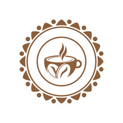 Coffee cup logo template vector icon design